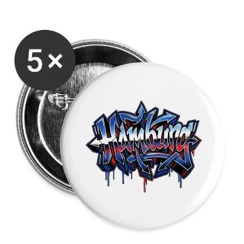 Hamburg Graffiti - Buttons groß 56 mm (5er Pack) - Weiß - Vorne