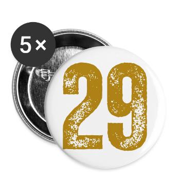 29 - Buttons groß 56 mm (5er Pack) - Weiß - Vorne