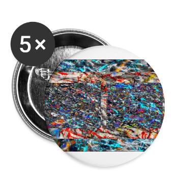 stiotsj - Buttons groß 56 mm (5er Pack) - Weiß - Vorne