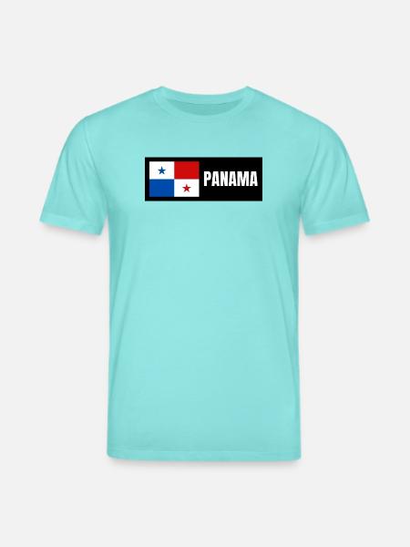Panama Flagge - Stanley/Stella Unisex Bio-T-Shirt CREATOR - Poolblau