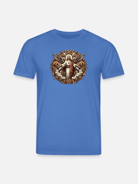 Jesus Christ Logo - Stanley/Stella Unisex Bio-T-Shirt CREATOR - Achtsames Blau