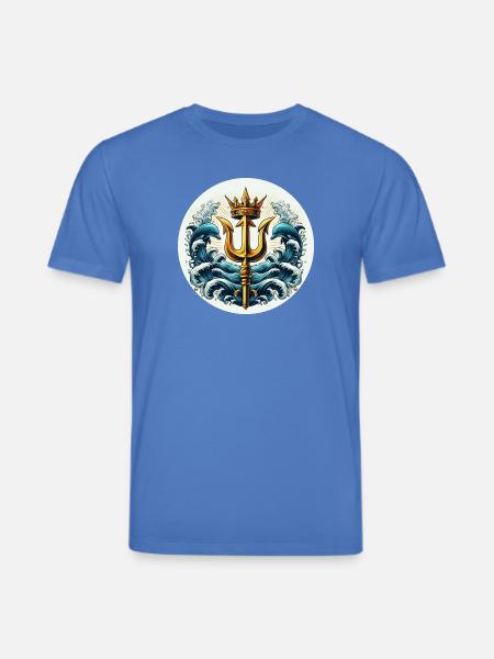 Trident Symbol - Stanley/Stella CREATOR Unisex Organic T-Shirt - mindful blue