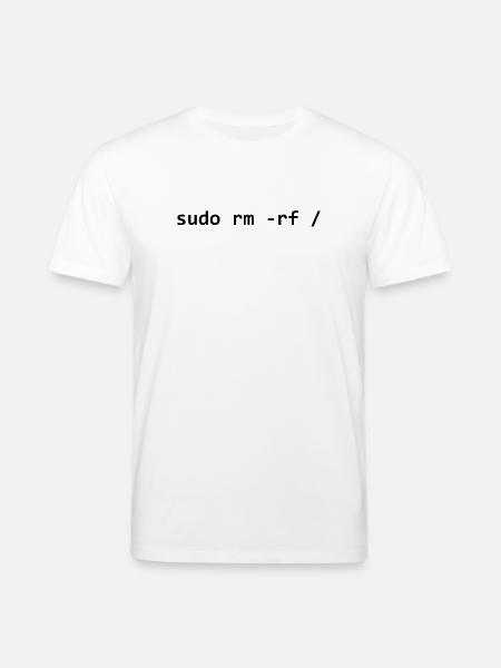 sudo rm rf - Stanley/Stella Unisex Bio-T-Shirt CREATOR - Weiß