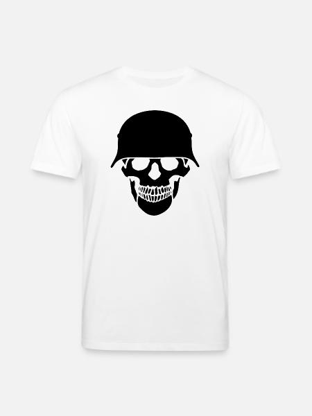 Schädelhelm / Schädelperlen - Stanley/Stella Unisex Bio-T-Shirt CREATOR - Weiß
