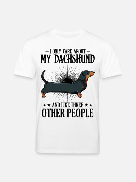 dachshund - Stanley/Stella CREATOR Unisex Organic T-Shirt - white