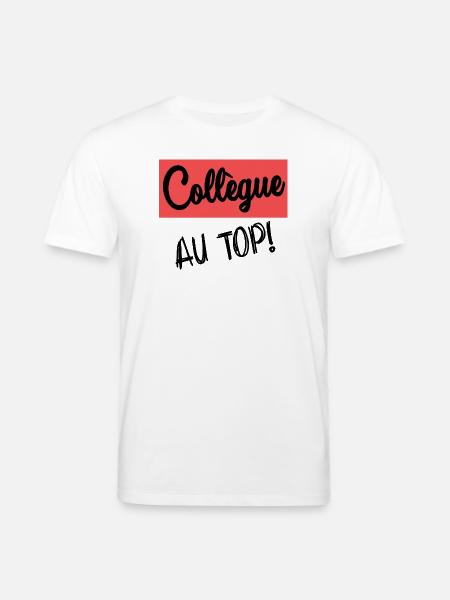 COLLEAGUE. START. RETIREMENT - Stanley/Stella CREATOR Unisex Organic T-Shirt - white