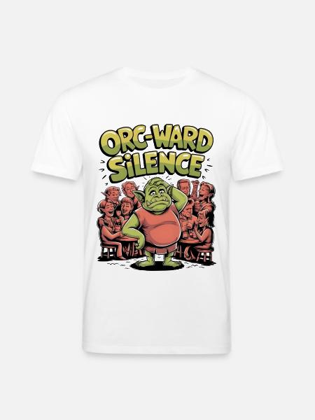 Orc-ward Silence - Stanley/Stella CREATOR Unisex Organic T-Shirt - white