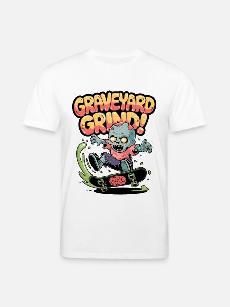 Friedhofs-Grind! - Stanley/Stella Unisex Bio-T-Shirt CREATOR  - Weiß