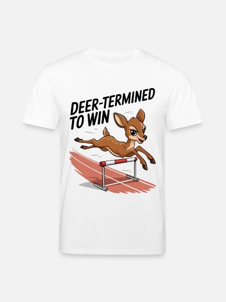 Deer-Termined pour gagner - T-shirt bio CREATOR Stanley/Stella Unisexe - blanc