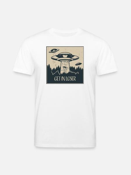 Extraterrestrial UFO Funny Space Gift - Stanley/Stella CREATOR Unisex Organic T-Shirt - white