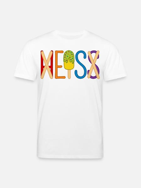 Eis - heiß - H EIS S - Stanley/Stella Unisex Bio-T-Shirt CREATOR - Weiß