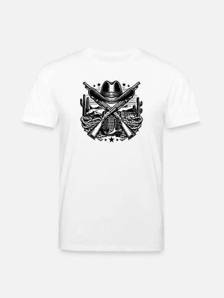 Western Logo 2 - Stanley/Stella Unisex Bio-T-Shirt CREATOR - Weiß