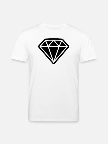 Icône de diamant - T-shirt bio CREATOR Stanley/Stella Unisexe - blanc