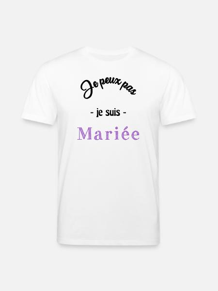 MARIEE. EVJF - T-shirt bio CREATOR Stanley/Stella Unisexe - blanc