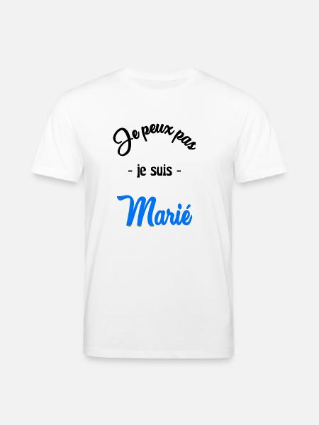 JE PEUX PAS. MARIE - T-shirt bio CREATOR Stanley/Stella Unisexe - blanc