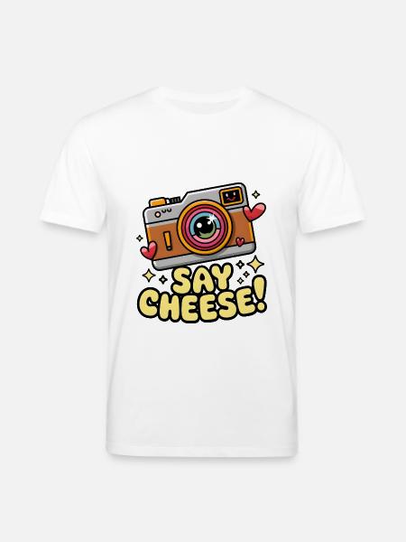 Say Cheese! - Stanley/Stella CREATOR Unisex Organic T-Shirt - white