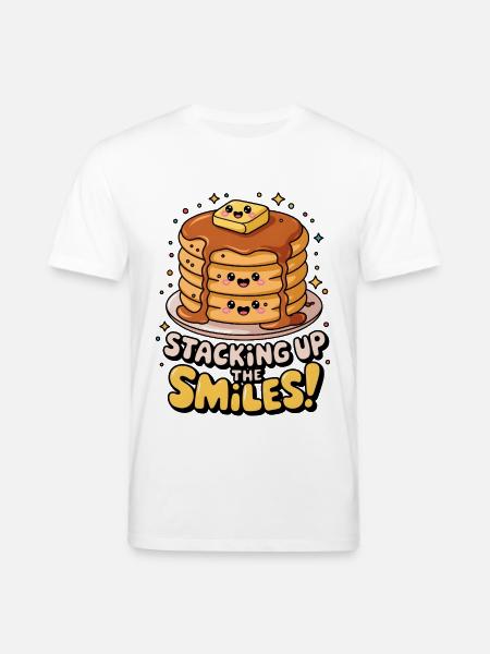 Staking Up The Smiles! - Stanley/Stella CREATOR Unisex Organic T-Shirt - white