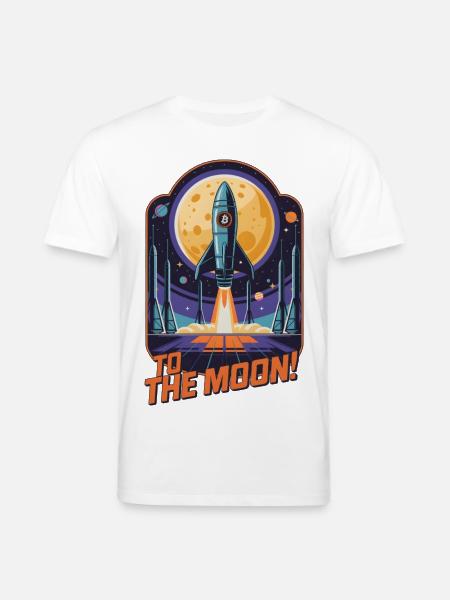 Zum Mond - Stanley/Stella Unisex Bio-T-Shirt CREATOR - Weiß