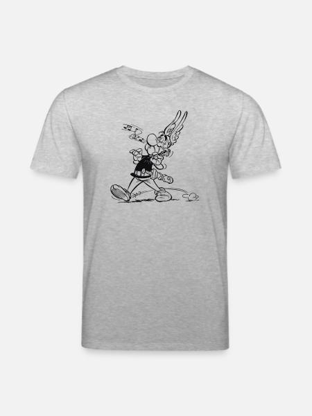 Asterix & Obelix - Asterix singt - Stanley/Stella Unisex Bio-T-Shirt CREATOR  - Grau meliert