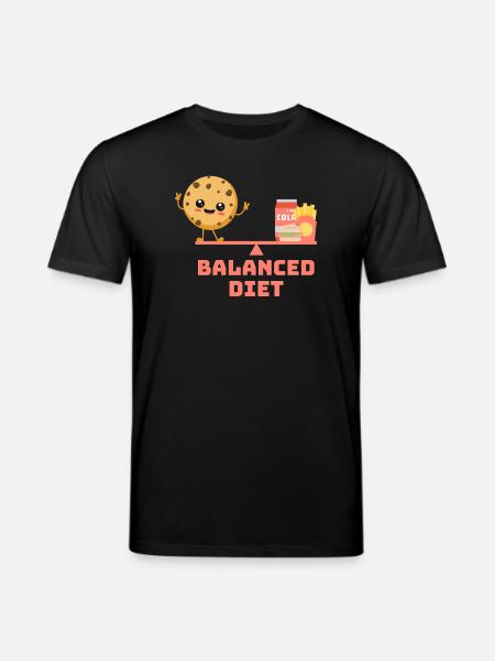 équilibré cookie fastfood Régime - T-shirt bio CREATOR Stanley/Stella Unisexe - noir