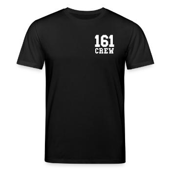 161 Crew - Support your local Antifa - Stanley/Stella Unisex Bio-T-Shirt CREATOR  - Schwarz - Vorne - Alina (178cm) & Michal (187cm)
