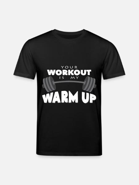 dumbbell - Stanley/Stella CREATOR Unisex Organic T-Shirt - black
