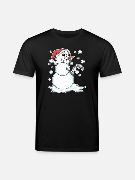 Snowman funny - Stanley/Stella CREATOR Unisex Organic T-Shirt - black
