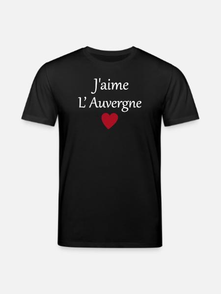 J'aime l'auvergne - T-shirt bio CREATOR Stanley/Stella Unisexe - noir