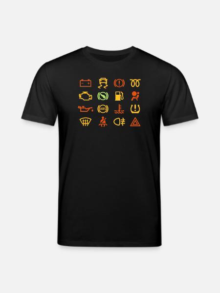 Car indicator lights - Stanley/Stella CREATOR Unisex Organic T-Shirt - black