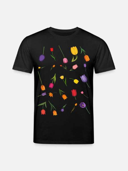 Fleur - T-shirt bio CREATOR Stanley/Stella Unisexe - noir