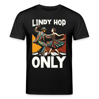 Lindy Hop Tänzer Swinging Dancing Swing Dance - Stanley/Stella Unisex Bio-T-Shirt CREATOR  - Schwarz - Vorne - Alina (178cm) & Michal (187cm)