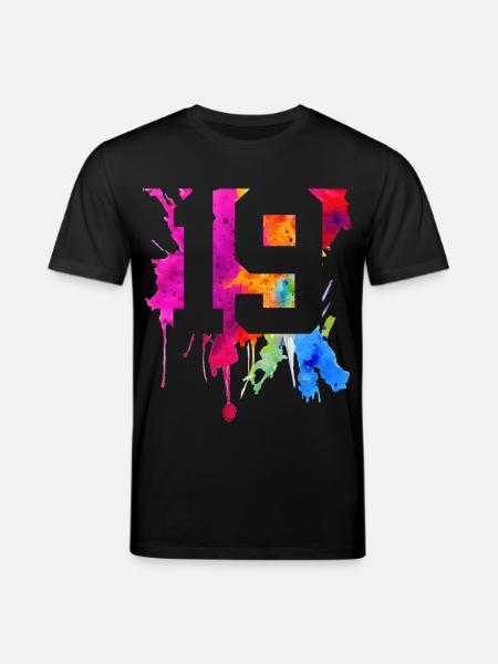 19 YEARS 19TH BIRTHDAY - Stanley/Stella CREATOR Unisex Organic T-Shirt - black