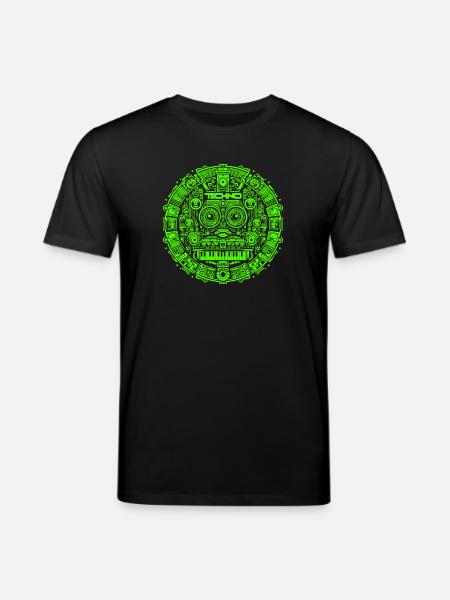 Techno Music Logo - Stanley/Stella CREATOR Unisex Organic T-Shirt - black