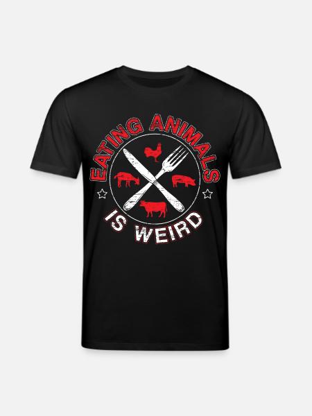 Vegan Statement Animal Rights - Stanley/Stella Unisex Bio-T-Shirt CREATOR - Schwarz