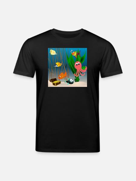 Marine life - Stanley/Stella CREATOR Unisex Organic T-Shirt - black