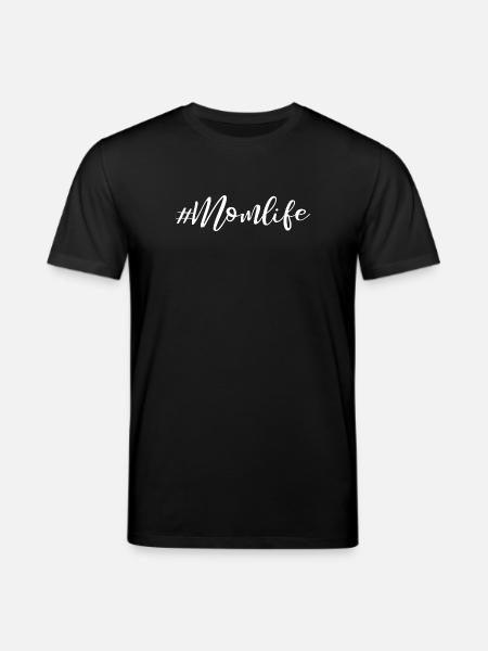 Momlife - Slogan Design - Stanley/Stella CREATOR Unisex Organic T-Shirt - black