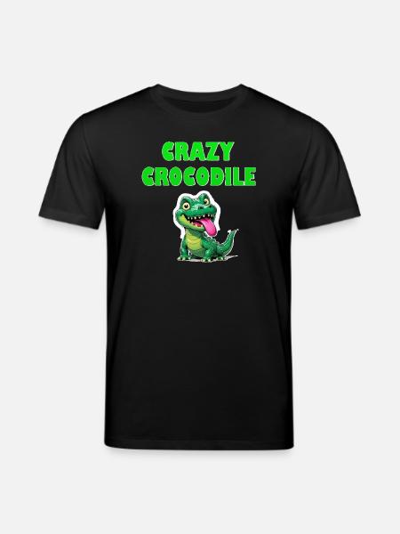 Crazy Crocodile - Stanley/Stella CREATOR Unisex Organic T-Shirt - black