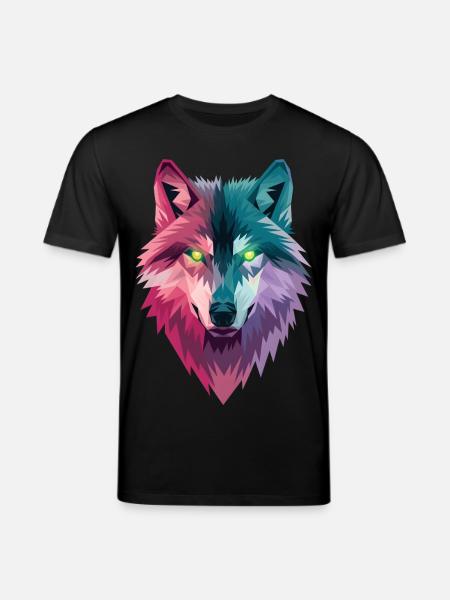 Loup - T-shirt bio CREATOR Stanley/Stella Unisexe - noir