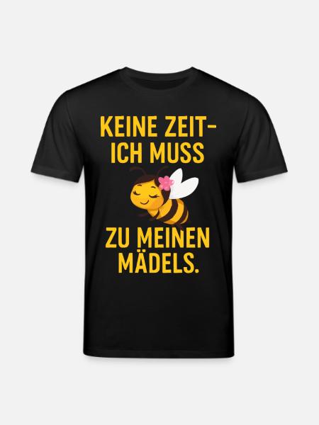 Bienenmädels Keine Zeit - Stanley/Stella Unisex Bio-T-Shirt CREATOR - Schwarz