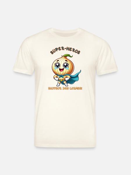 Superhero - Savior of Tears - Stanley/Stella CREATOR Unisex Organic T-Shirt - natural white