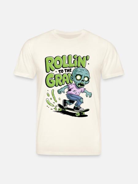 Rollin zum Grab - Stanley/Stella Unisex Bio-T-Shirt CREATOR  - Naturweiß 
