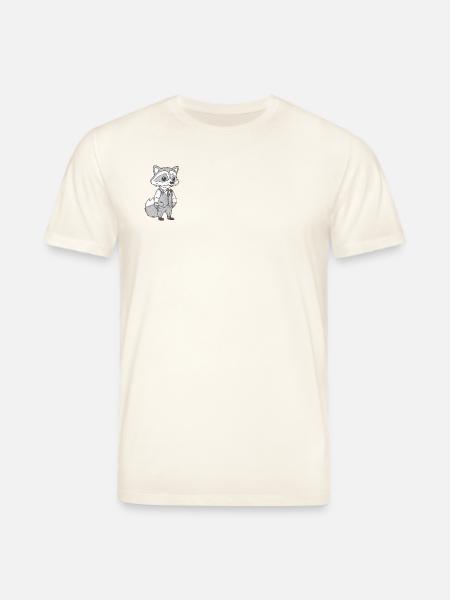 Geschäftiger Fuchs - Stanley/Stella Unisex Bio-T-Shirt CREATOR  - Naturweiß 