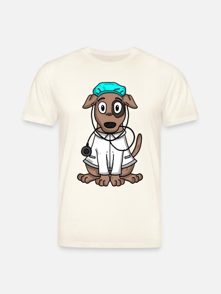 Dog Doctor - Stanley/Stella CREATOR Unisex Organic T-Shirt - natural white