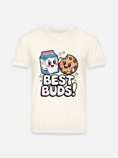 Best Buds! - Stanley/Stella CREATOR Unisex Organic T-Shirt - natural white