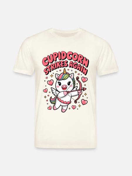 Cupidcorn Strikes Again - Stanley/Stella CREATOR Unisex Organic T-Shirt - natural white