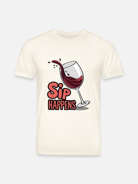 Sip Happens - T-shirt bio CREATOR Stanley/Stella Unisexe - blanc nature