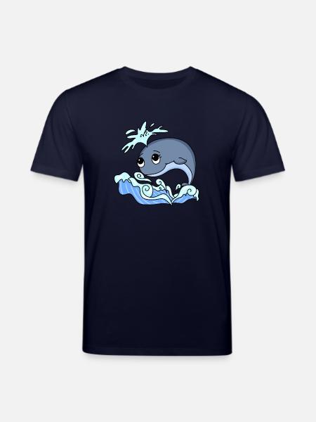 whale - Stanley/Stella CREATOR Unisex Organic T-Shirt - navy