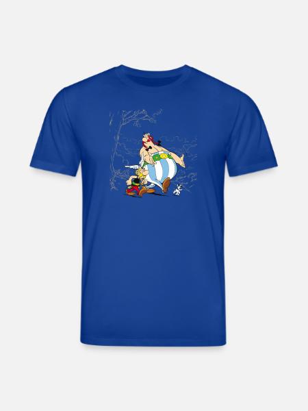 Asterix & Obelix con Dogmatix in the Wild - Maglietta ecologica unisex CREATOR di Stanley/Stella - blu scuro