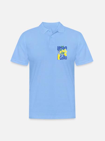 Design cool - Polo Homme - bleu ciel