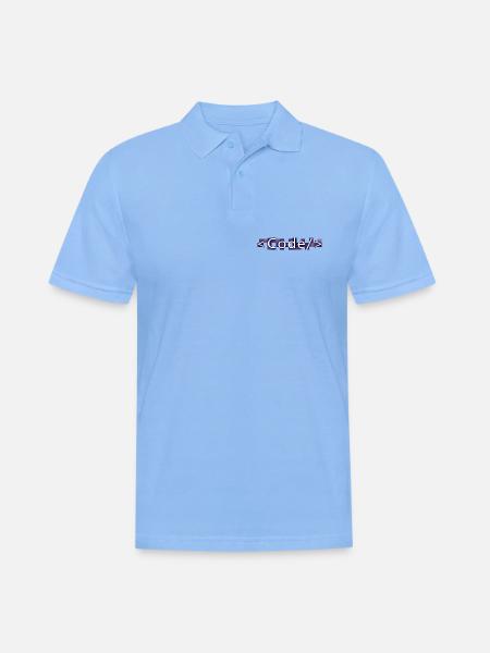 Code style (purple) - Polo Homme - bleu ciel